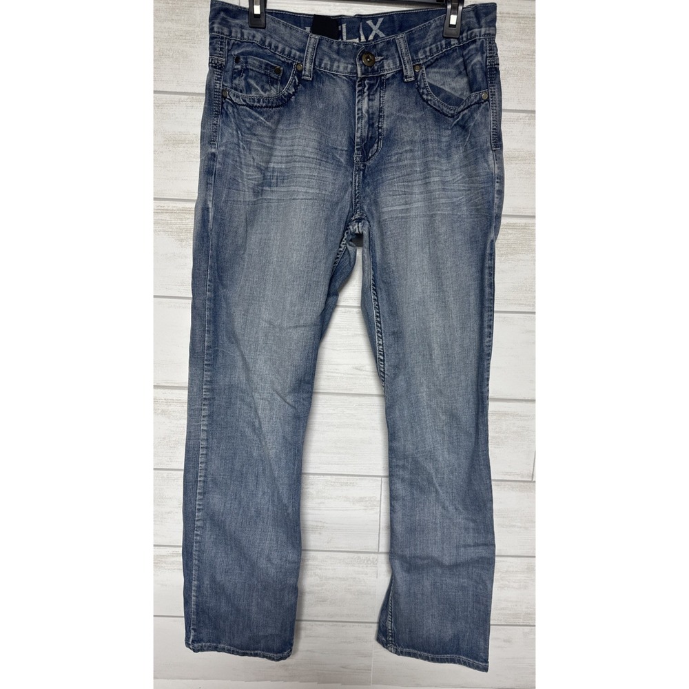 Helix N56 Jeans Mens 30x32 Blue Loose Straight Denim